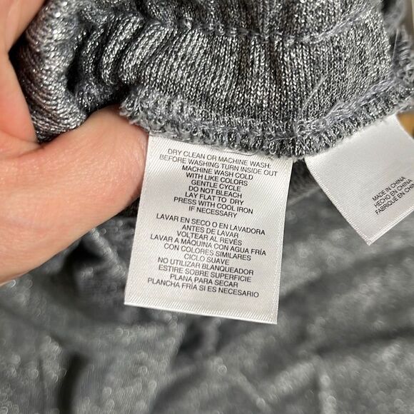 Anne Klein Womens Jogger Pants Elastic Waist Mid Rise Silver Size 3X NWT - Picture 9 of 14